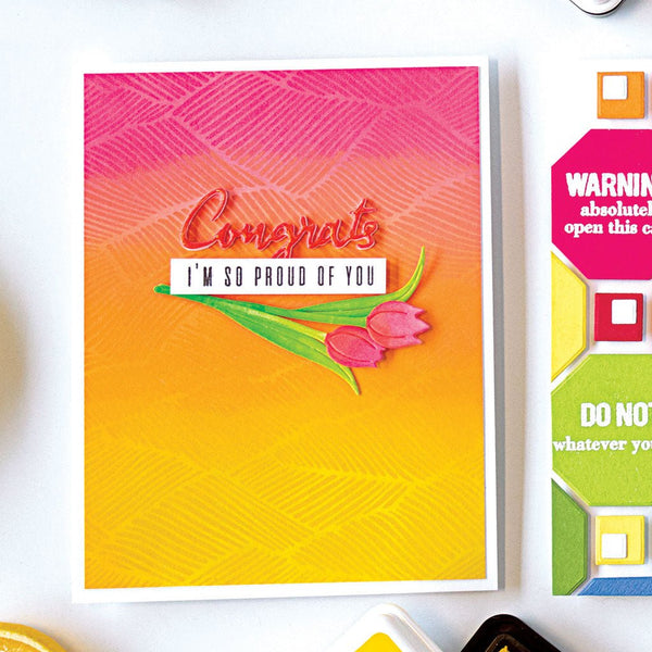 Congrats Happy Stamp & Cut Set