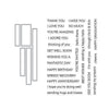 Message Strips Stamp & Cut XL Set