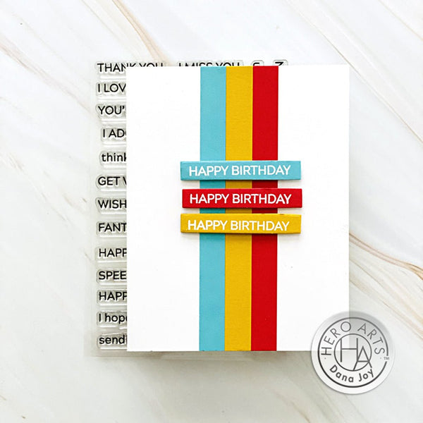 Message Strips Stamp & Cut XL Set