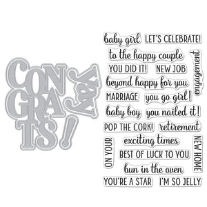 Congrats & Yay Stamp & Cut XL Set