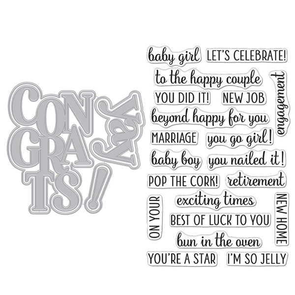 Congrats & Yay Stamp & Cut XL Set