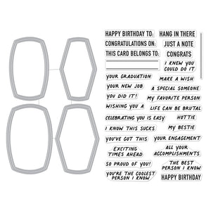 Composition Notebook Messages Stamp & Cut XL