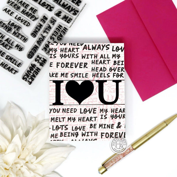 I Love U Stamp & Cut XL