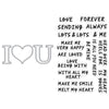 I Love U Stamp & Cut XL