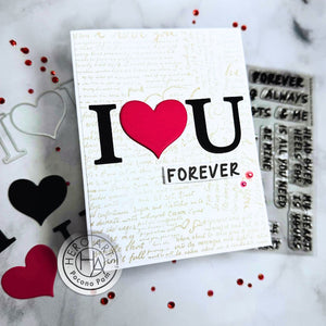 I Love U Stamp & Cut XL