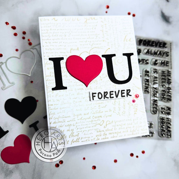 I Love U Stamp & Cut XL