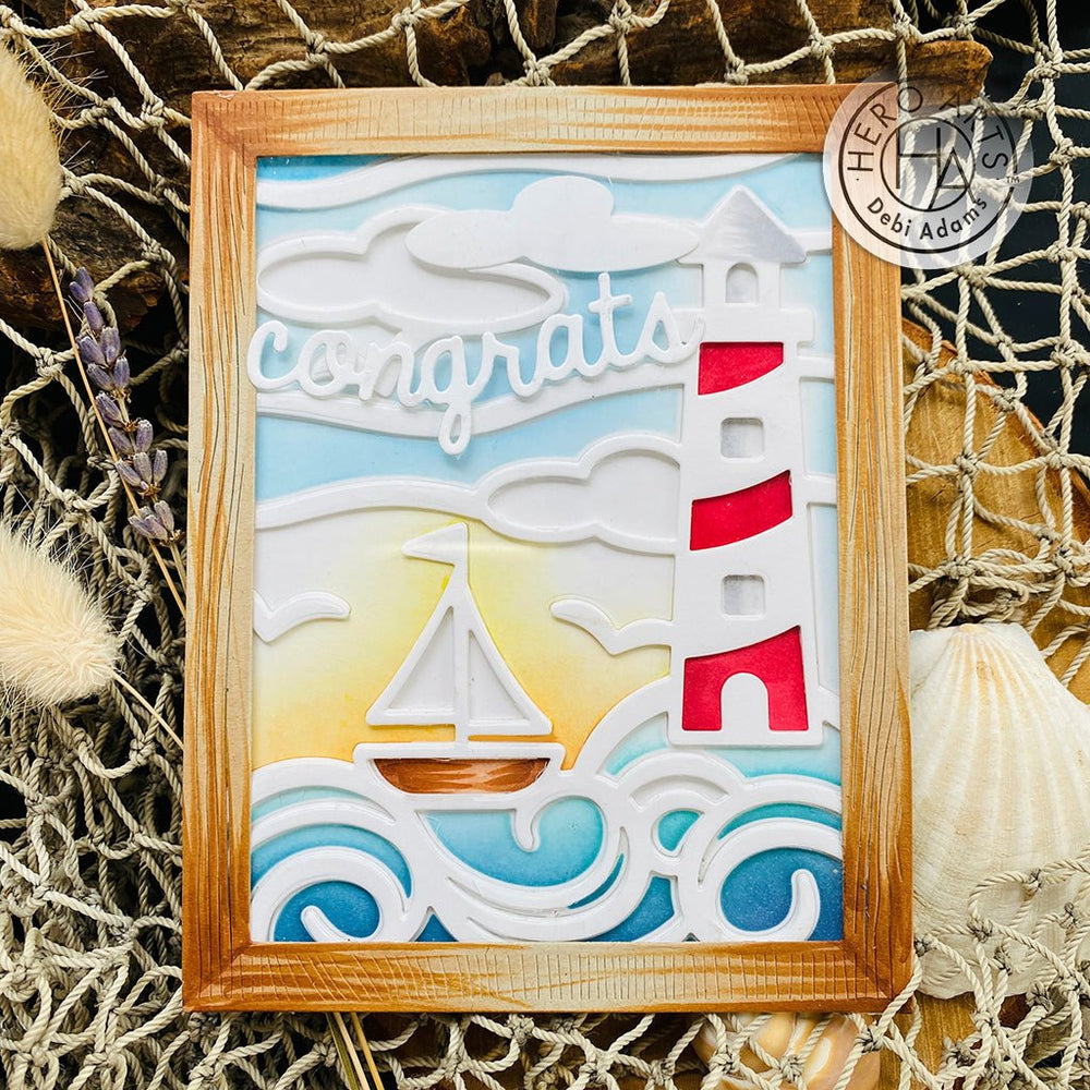 Lighthouse & Sailboat Cover Plate Dies