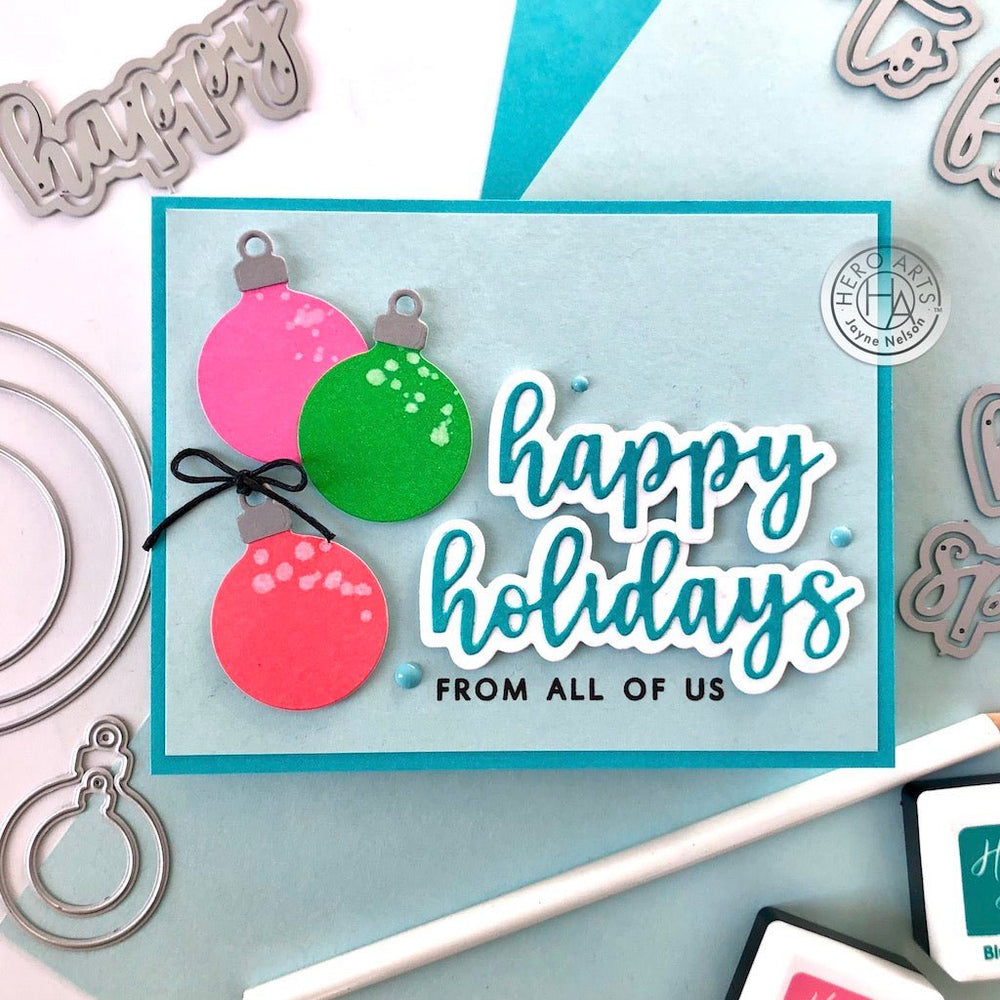 Holiday Words Fancy Dies