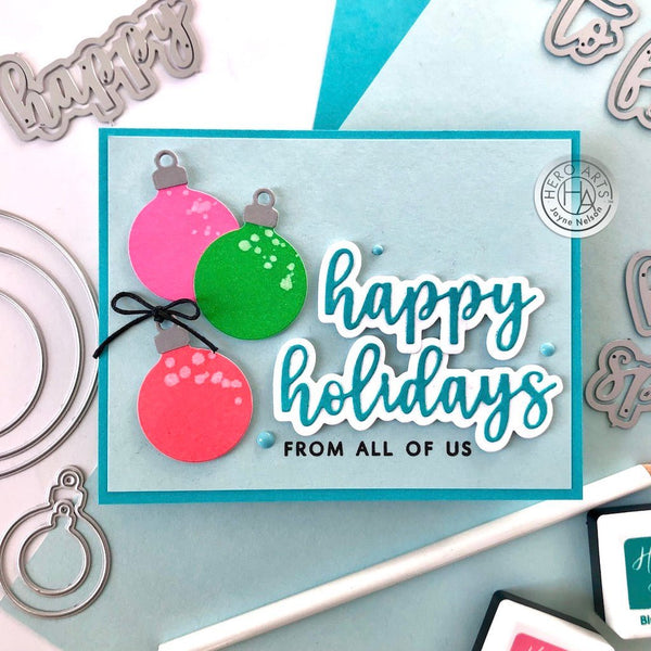Holiday Words Fancy Dies
