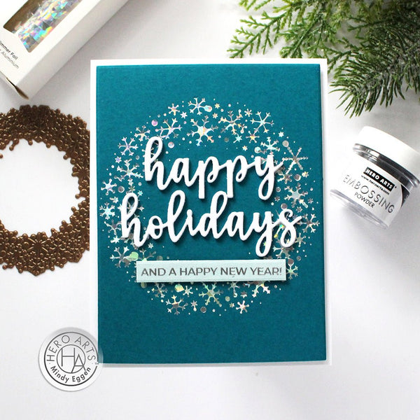 Holiday Words Fancy Dies