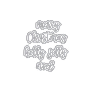 Christmas Words Fancy Dies