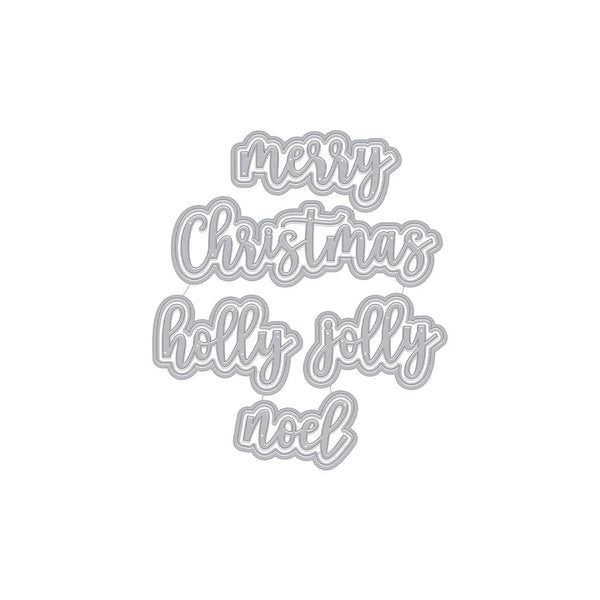 Christmas Words Fancy Dies