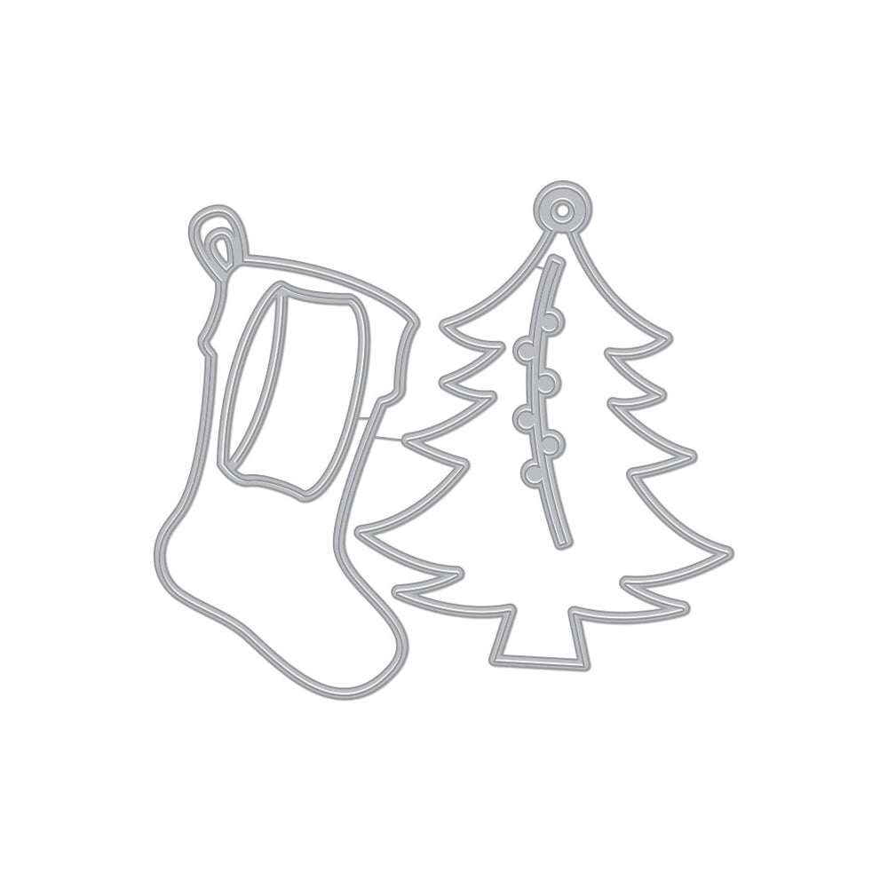 Tree & Stocking Tag Fancy Dies