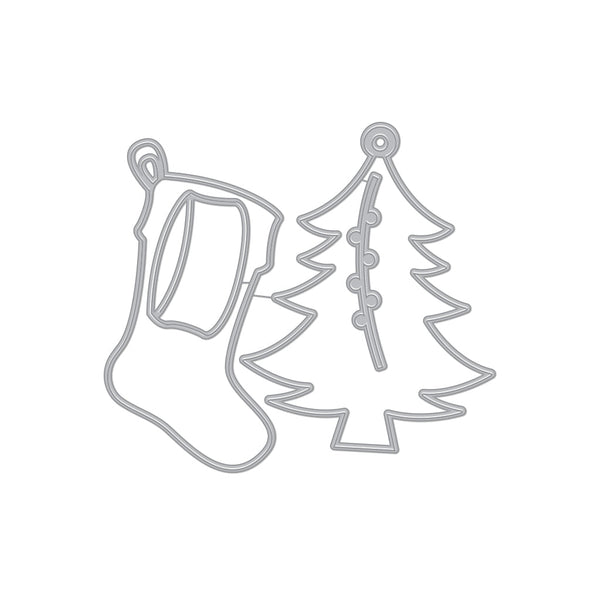 Tree & Stocking Tag Fancy Dies