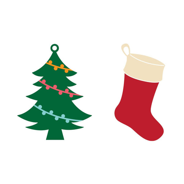 Tree & Stocking Tag Fancy Dies