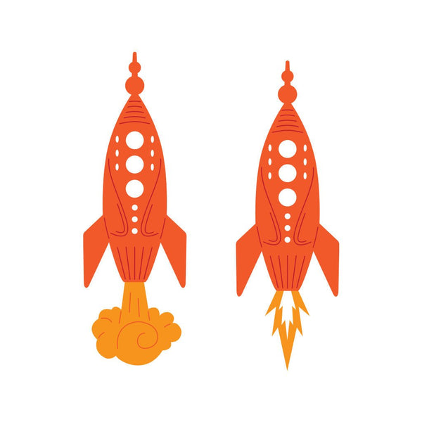 Space Rocket Fancy Dies