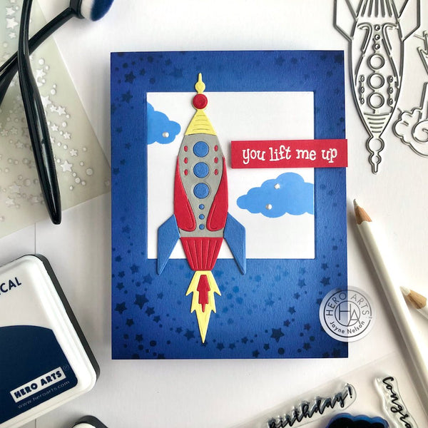 Space Rocket Fancy Dies
