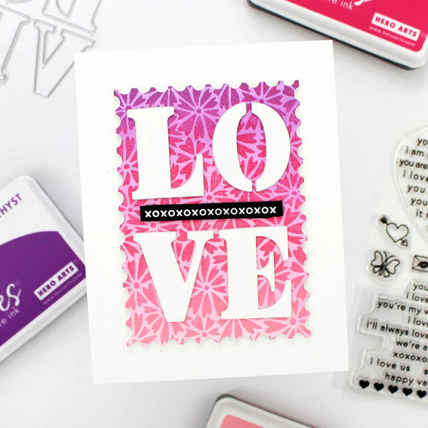 Love and Florals Fancy Dies