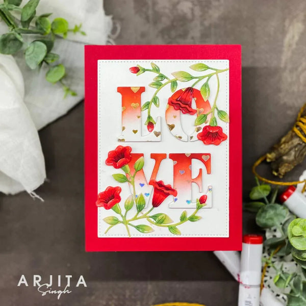 Love and Florals Fancy Dies
