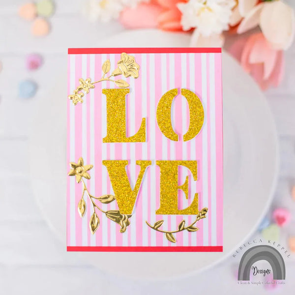 Love and Florals Fancy Dies