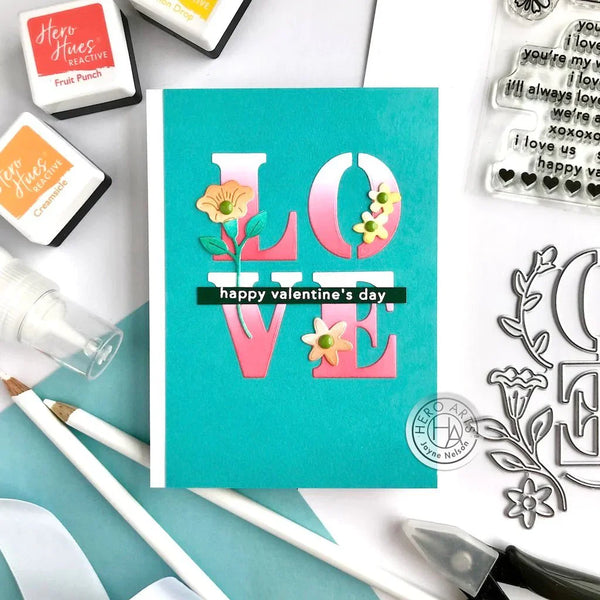 Love and Florals Fancy Dies