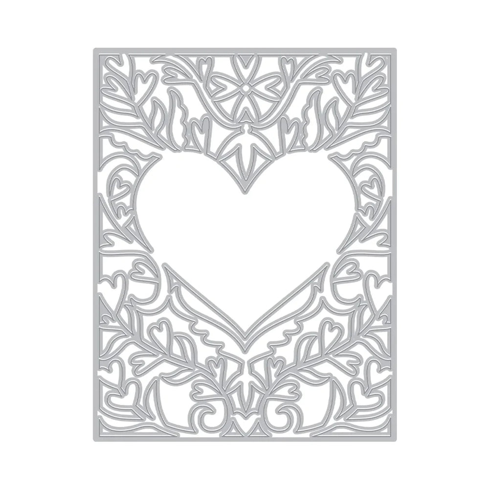 Heart Flourish Cover Plate Dies