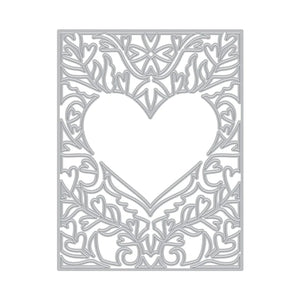 Heart Flourish Cover Plate Dies