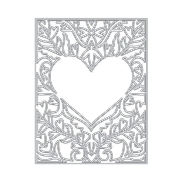 Heart Flourish Cover Plate Dies