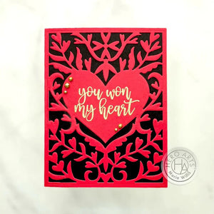 Heart Flourish Cover Plate Dies