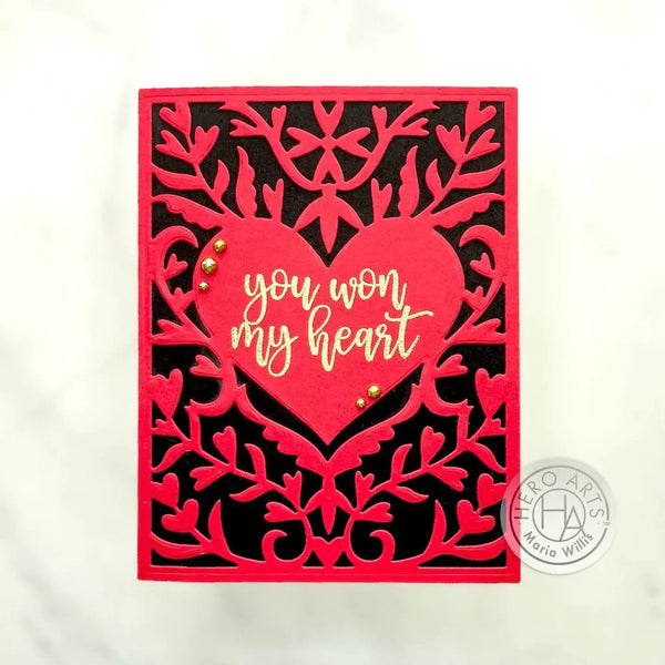Heart Flourish Cover Plate Dies