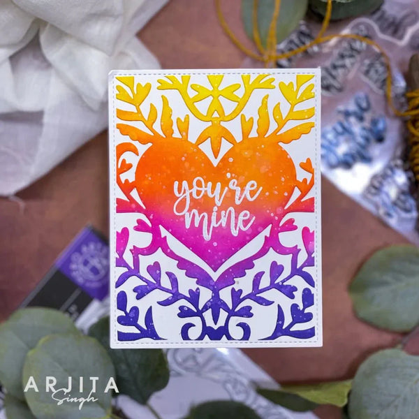 Heart Flourish Cover Plate Dies