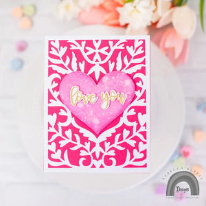Heart Flourish Cover Plate Dies