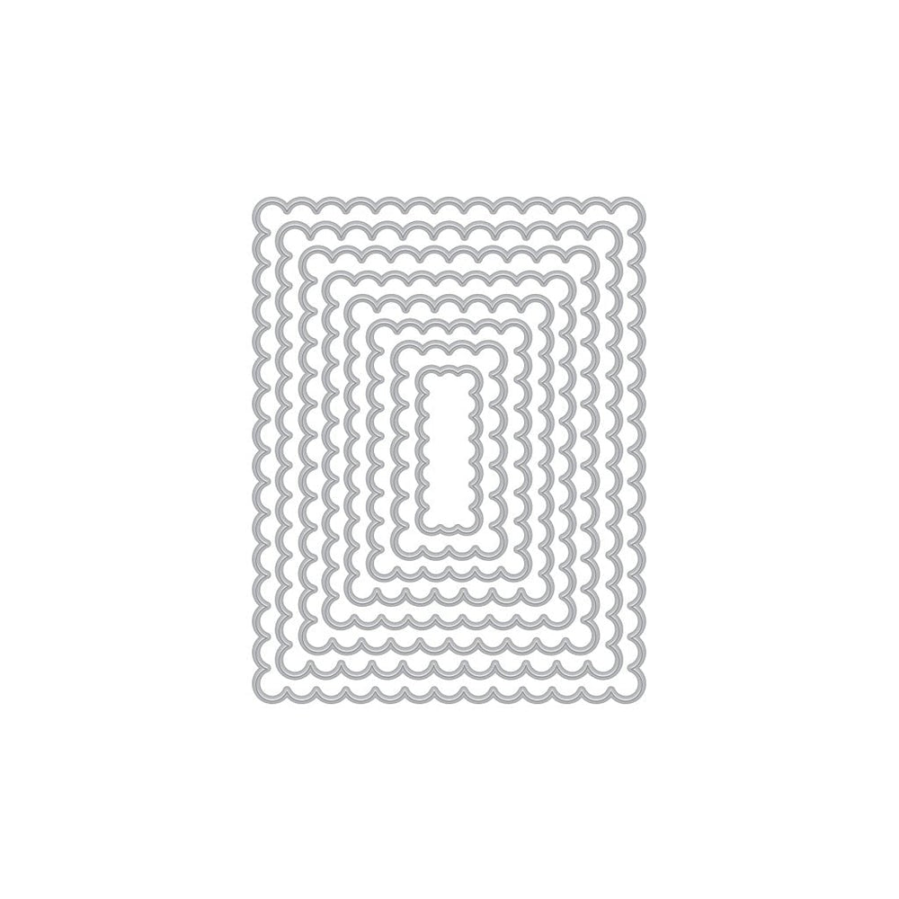 Scalloped Rectangles Infinity Dies