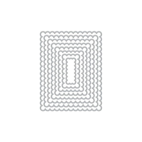 Scalloped Rectangles Infinity Dies
