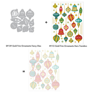 Gold Trim Ornaments Fancy Dies