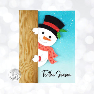 Peeking Snowman Dies