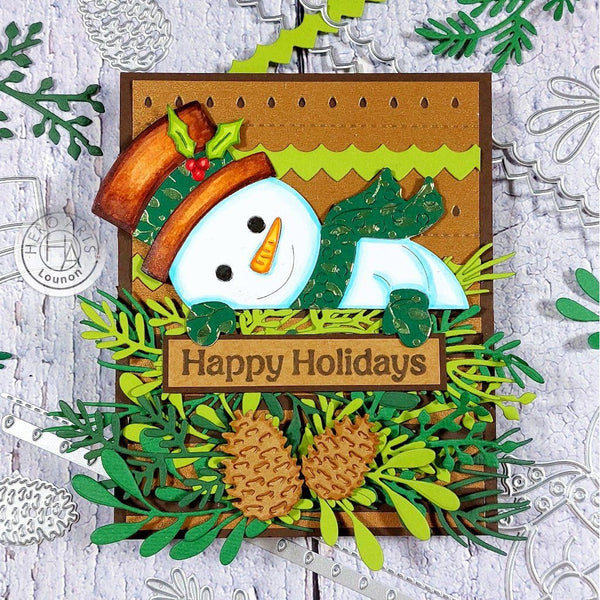 Peeking Snowman Dies