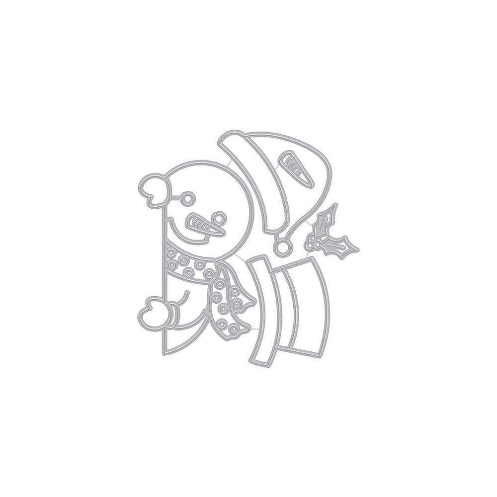 Peeking Snowman Dies