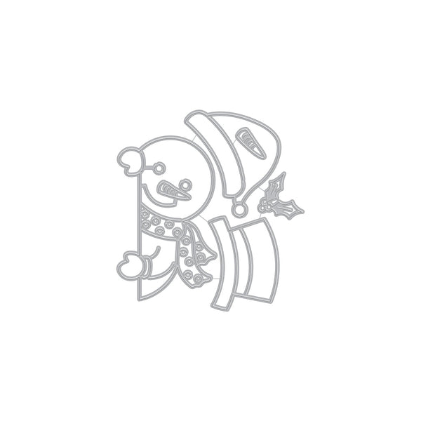 Peeking Snowman Dies