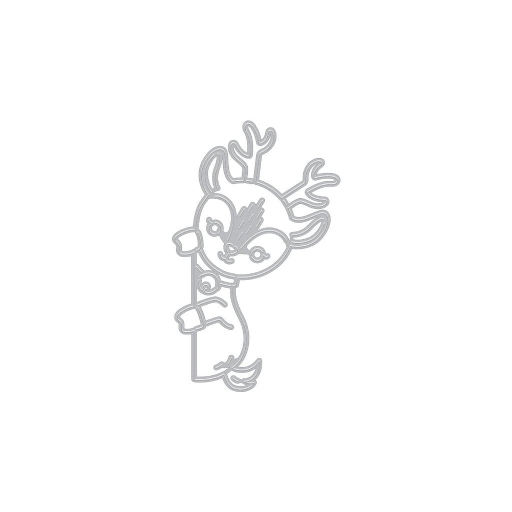 Peeking Reindeer Fancy Dies
