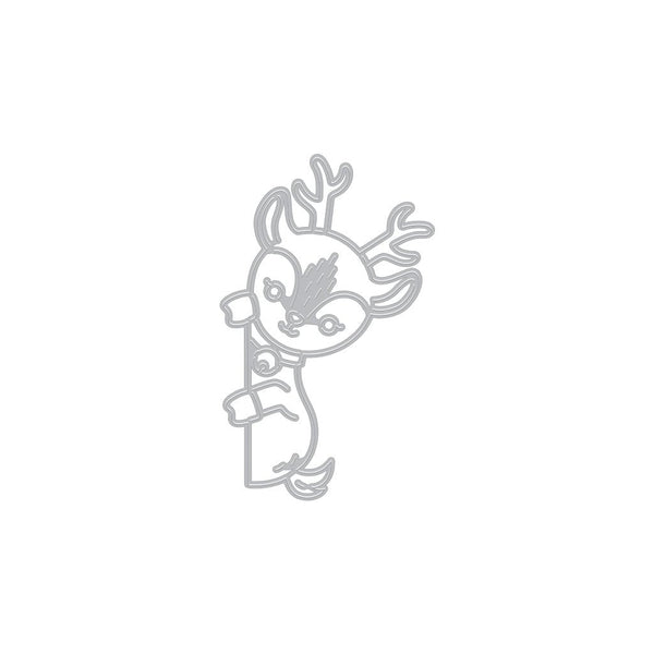 Peeking Reindeer Fancy Dies