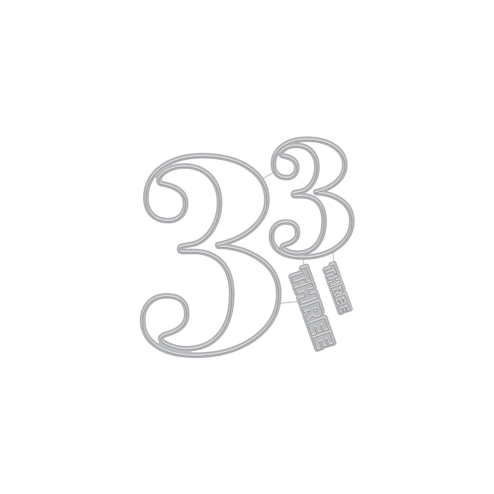 Number Three Fancy Dies