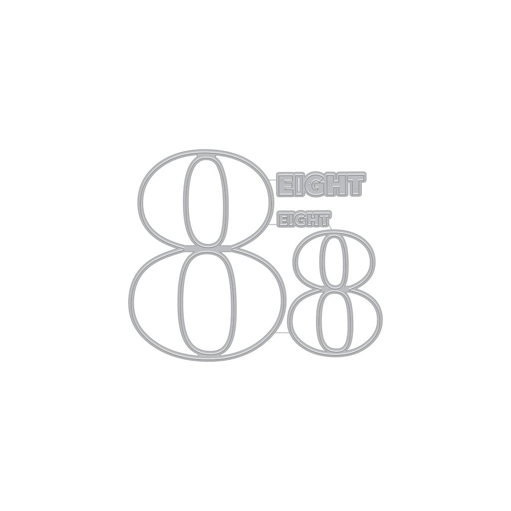 Number Eight Fancy Dies