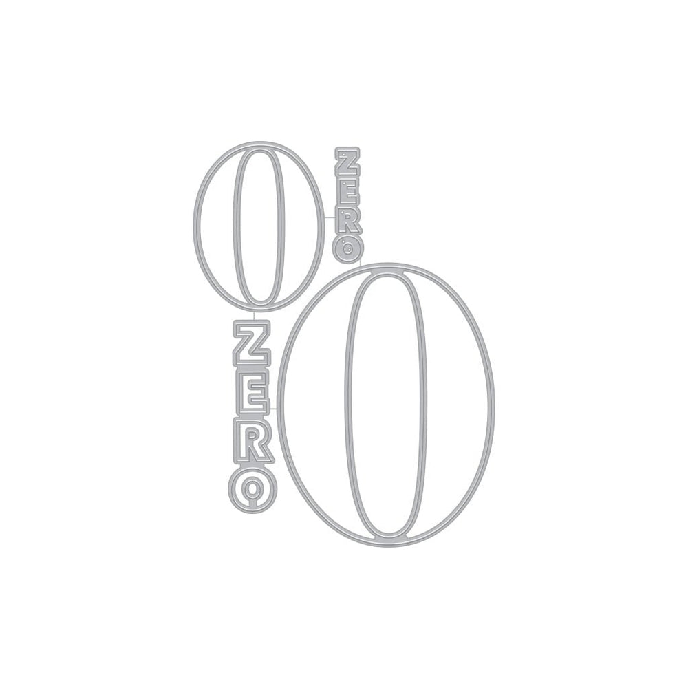 Number Zero Fancy Dies