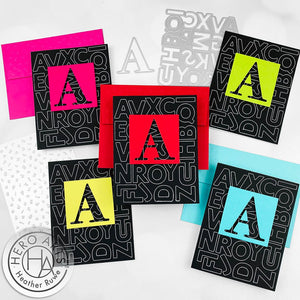 Letter A-D Fancy Dies