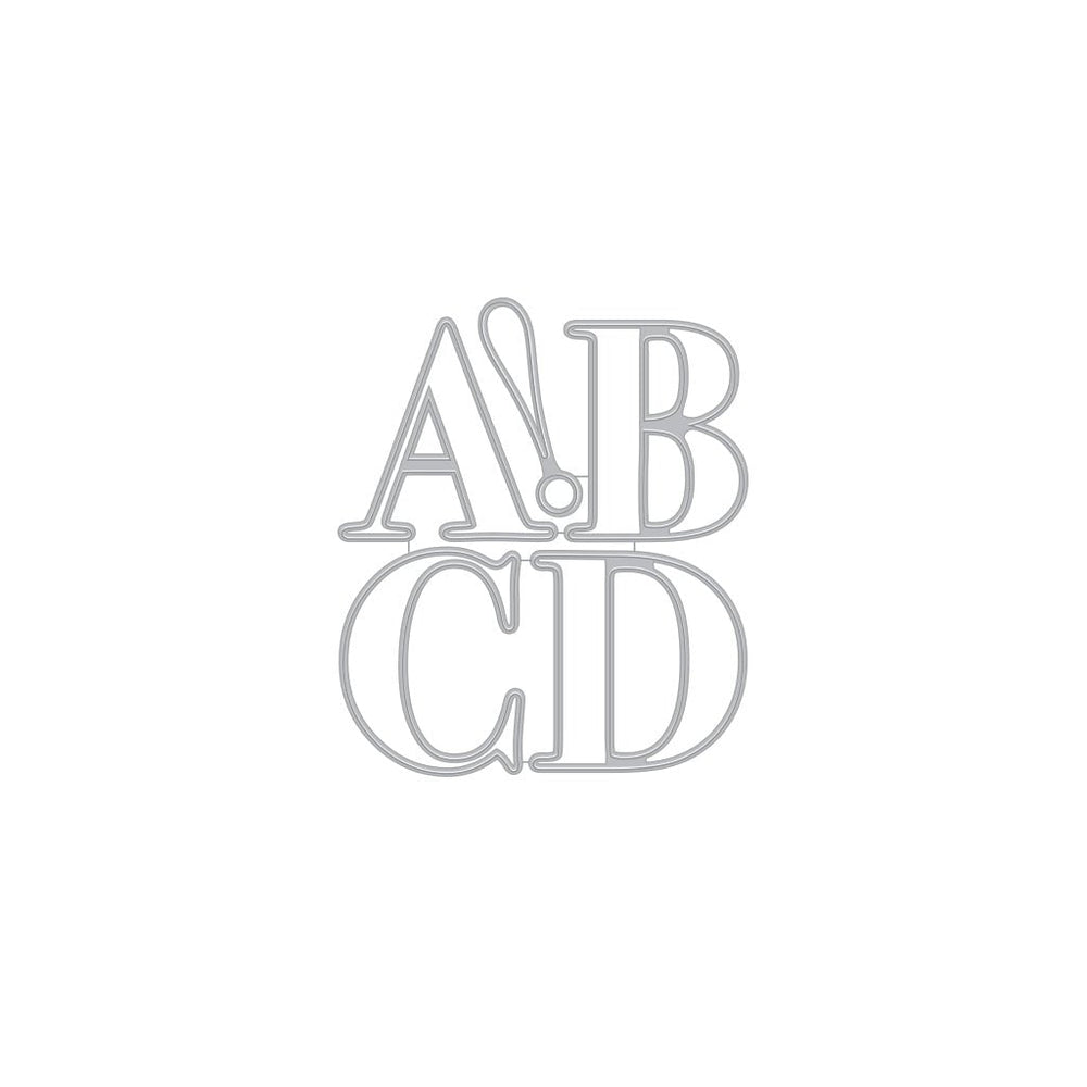 Letter A-D Fancy Dies