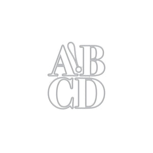Letter A-D Fancy Dies