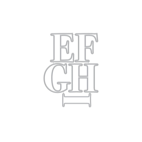 Letter E-I Fancy Dies