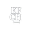 Letter E-I Fancy Dies