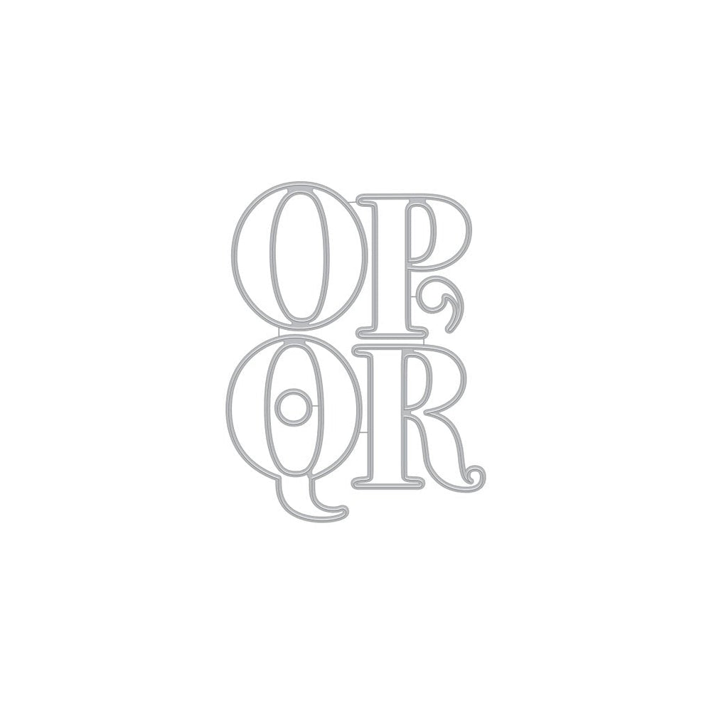 Letter O-R Fancy Dies